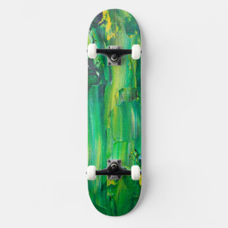 Skateboard Art cool peint vert