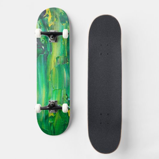 Skateboard Art cool peint vert (Recto)