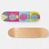 Skateboard Art de bruit de grenade de cerveau (Horz)