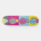Skateboard Art de bruit de grenade de cerveau (Horz)
