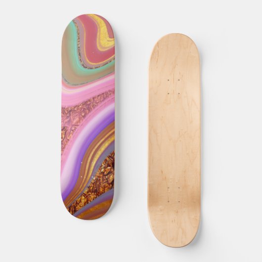 Skateboard art de couleur vibratoire (Recto)