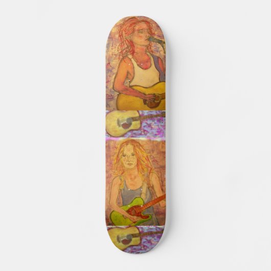 Skateboard Art de filles de guitare (Recto)