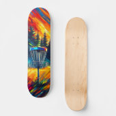 Skateboard Art de golf sur disque Abstrait (Recto)