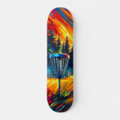 Skateboard Art de golf sur disque Abstrait (Devant)