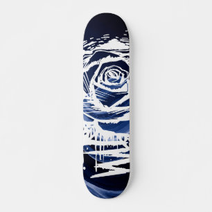 Skateboard Art de graffiti Rose Rugueuse – Rose blanche qui g