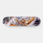 Skateboard art de la peinture cool chinoise sumi-e tiger (Horz)