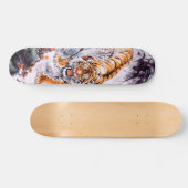 Skateboard art de la peinture cool chinoise sumi-e tiger (Horz)
