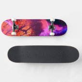 Skateboard Art de luxe inspiré des aurores (Horz)
