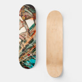 Skateboard Art de mosaïque coloré (Recto)