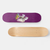 Skateboard Art de pixel d'amis de licorne (Horz)