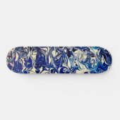 Skateboard Art de rue Abstrait inspirés Blue Ocean Waves (Horz)