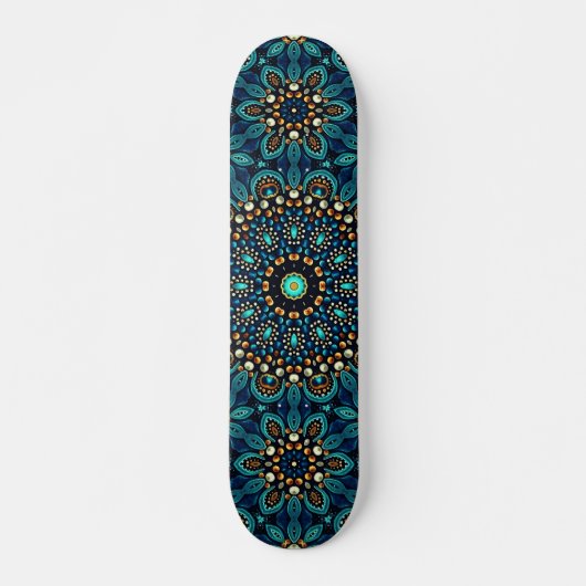 Skateboard Art de rue Mandala Abstrait (Devant)