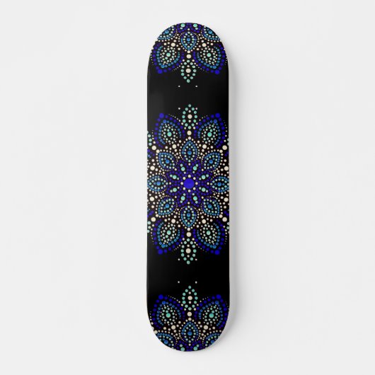 Skateboard Art de rue Mandala Abstrait (Devant)