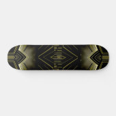 Skateboard Art Deco Black Gold (Horizontaal)