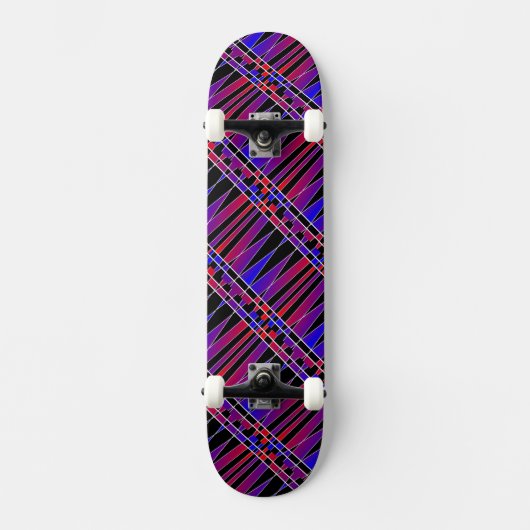 Skateboard Art déco "fracturé" par Kenneth Yoncich (Recto)