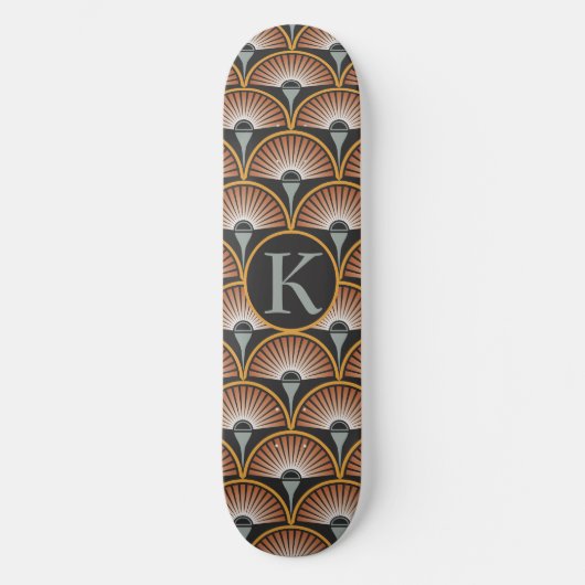 Skateboard Art Déco Jazz Age Sunset Jukebox (Recto)