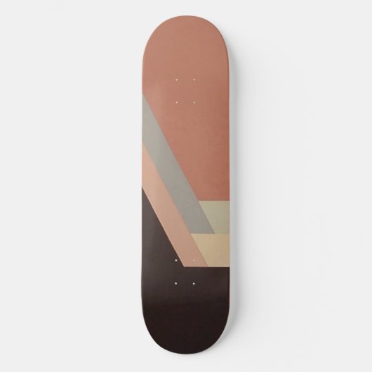 skateboard ART DECO (mauve) (Recto)
