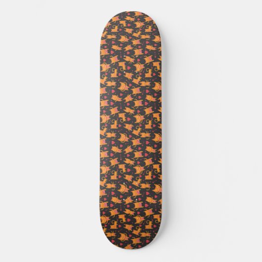Skateboard Art du chat | Cute Chat Motif Enfant (Recto)