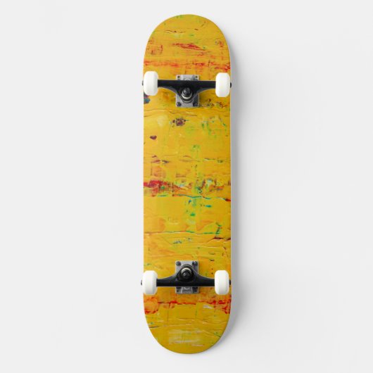 Skateboard Art esthétique jaune cool (Recto)