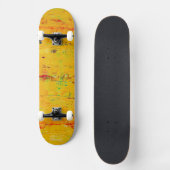 Skateboard Art esthétique jaune cool (Recto)