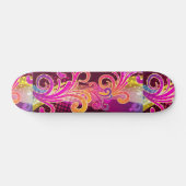 Skateboard Art Floral (Horz)