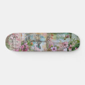 Skateboard Art Floral Vintage cool (Horz)
