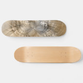 Skateboard Art fractal abstrait tons de terre moderne (Horz)