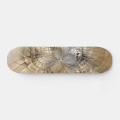 Skateboard Art fractal abstrait tons de terre moderne (Horz)