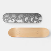 Skateboard Art Fractal Argent (Horz)