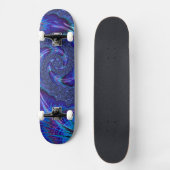 Skateboard Art fractal en spirale psychédélique vibrant audac (Recto)