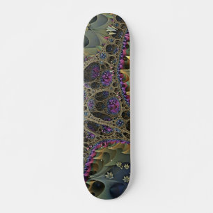 Skateboard ART fractal MONDE FLORAL