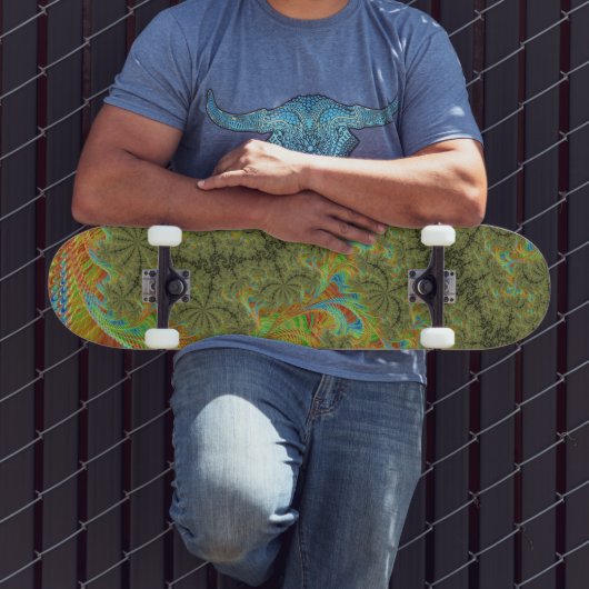 Skateboard Art fractal spirale psychédélique tripant (Extérieur 3)