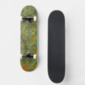 Skateboard Art fractal spirale psychédélique tripant (Recto)