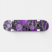 Skateboard Art fractal violet monochrome (Horz)