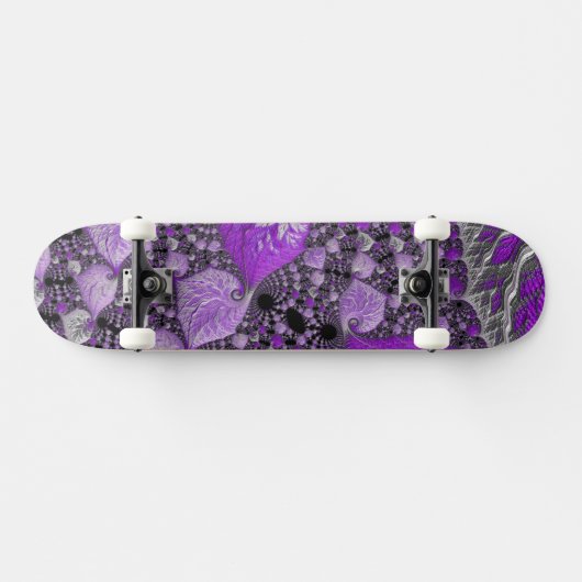 Skateboard Art fractal violet monochrome (Horz)