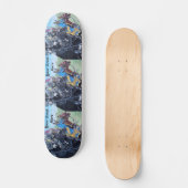 Skateboard art historique joutant de chevaux de chevaliers (Recto)