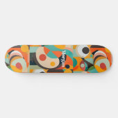 Skateboard Art moderne du milieu du XXe siècle, nom ou monogr (Horz)