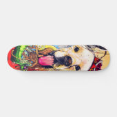 Skateboard Art Moderne Golden Retriever Street (Horz)