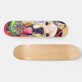 Skateboard Art Moderne Golden Retriever Street (Horz)