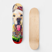Skateboard Art Moderne Golden Retriever Street (Recto)