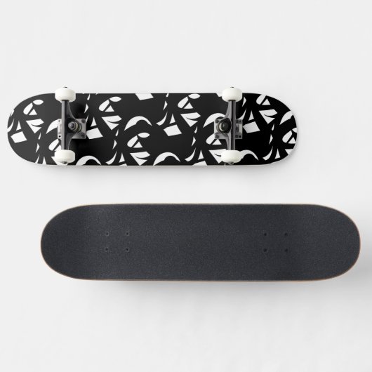 Skateboard Art moderne magnifique noir et blanc (Horz)