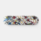 Skateboard Art moderne sur roues - Style Kandinsky (Horz)