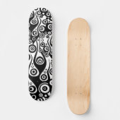 Skateboard ART motif - flammes en cercle de tatouage (Recto)