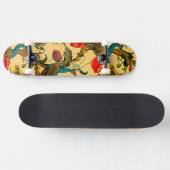 Skateboard Art Nouveau Elégance : Sidewall, The Peacock, 1896 (Horz)