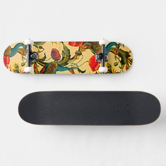 Skateboard Art Nouveau Elégance : Sidewall, The Peacock, 1896 (Horz)