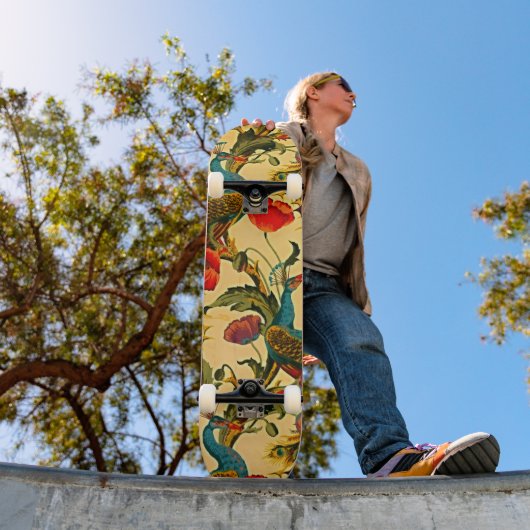 Skateboard Art Nouveau Elégance : Sidewall, The Peacock, 1896 (Extérieur 1)