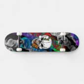 Skateboard Art numérique papillon crâne et monarque    (Horz)