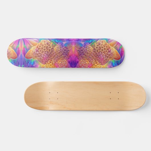 Skateboard Art numérique psychédélique (Horz)