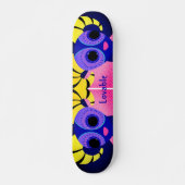 Skateboard art populaire rose mexicain sur (Devant)