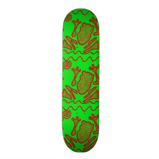 Skateboard Art rouge génial de griffonnage d'enfants de